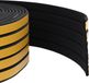 vidaXL Zelfklevende raamdichting Zwart 9 x 3 mm 12 m EPDM-schuin