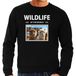 Bellatio Decorations Alpaca Dieren foto sweater - zwart - heren - wildlife of the world - cadeau trui Alpaca's liefhebber XL