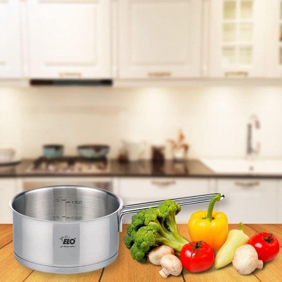 ELO Steel Pan - 16 cm - 1.3L - Stainless Steel - Suitable for All Heat Sources