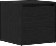 vidaXL Ladekast Zwart Eiken 40,5 x 40 x 40 cm Bewerkt hout