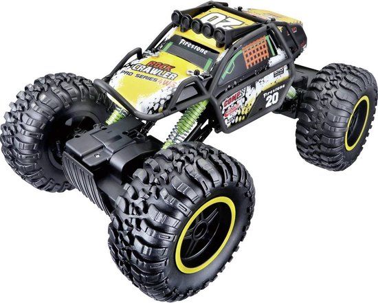 Maisto Tech Rock Crawler Pro RC Modelauto - Zwart - Terreinwagen - Incl. accu en laadkabel