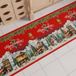 PETTI Artigiani Italiani - Keukenloper voor Kerstmis, keukenmat, antislip, wasbaar, kersttapijt, kersttapijt, 52 x 280 cm, kerstman dorp, gemaakt in Italië