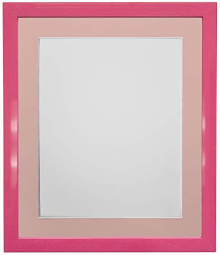FRAMES BY POST 0.75 Inch Roze Foto Frame Mount 20 x 16 Afbeeldingsgrootte 15 x 10 Inch Plastic Glas