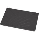 KOTARBAU® Gietijzeren Haardplaat, 47 x 31,5 cm, Antraciet, Achterplaat Open Haard, Reflectorplaat Open Haard, Hittebestendig, Zickzackpatroon