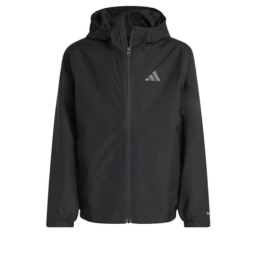 adidas Terrex Kids Multi 2 Layer Climaproof Rain Coat, black/black, 7-8 Years