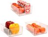 Merkloos Set van 3 Koelkast Organizers - Transparant - Plastic