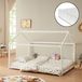en.casa Cerro Kinderbed "Cerro" met matras, model huisbed, 140x200 cm, wit