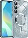 Techsuit Hoesje geschikt voor Samsung Galaxy A16 - Luxury Glitter Back Cover - Geschikt voor MagSafe - Lichtblauw