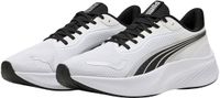 Puma Pounce Lite Hardloopschoenen Senior Unisex Wit - Zwart - Zilver Maat 46