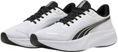 Puma Pounce Lite Hardloopschoenen Senior Unisex Wit - Zwart - Zilver Maat 46