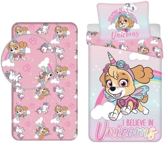 4KidsOnly Paw Patrol Dekbedset - Katoen - Roze - Eenpersoons