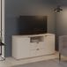 Aucune GANYMEDE Meuble TV 130 cm 2 portes 2 tiroirs
