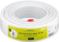Goobay coaxkabel voor binnen | CCS | 90 dB | CPR | wit | 25 meter