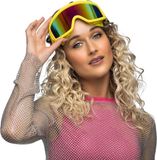 Boland - Party skibril neongeel Neon,Geel - Volwassenen - 80's & 90's - Disco - Retro - Old school - Festival - Carnaval - Themafeest