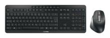 Cherry Stream desktop ultimate Clavier Étui de charge inclus Souris Domicile/Travail USB + RF Sans fil + Bluetooth QWERTZ Allemand Noir
