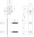 Intersteel Set van 2 hangrollen Basic rvs geborsteld