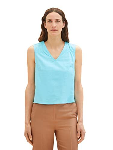 TOM TAILOR Dames Blouse - 26007-Teal Radiance - Size 42
