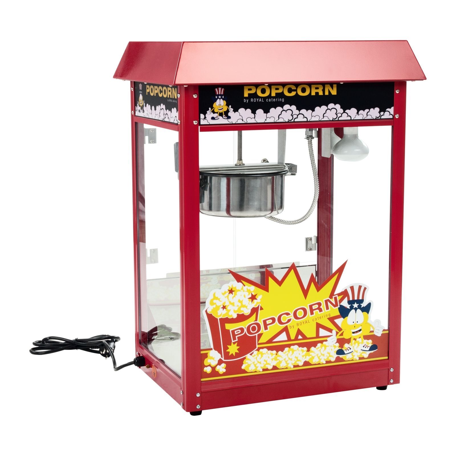 Royal Catering Popcornmachine - Rood dak
