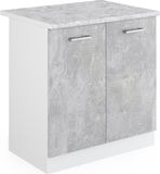 Vicco R-Line Wastafelkast – 80 cm, WB Marmer Beton