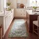 SAFAVIEH Madison Collection Groen en Turquoise Laagpolig Tapijt - 61 x 244 cm