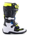 Alpinestars Jugend Tech 7S Stiefel Black Enamel Blue Yellow Fluo