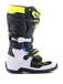 Alpinestars Jugend Tech 7S Stiefel Black Enamel Blue Yellow Fluo