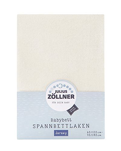 Zöllner JULIUS Hoeslaken Jersey ecru - 70 x 140 cm / 60 x 120 cm - 4009250832023