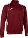 Joma Championship VII Sweatshirt met Halve Rits Bordeaux Rood Wit S