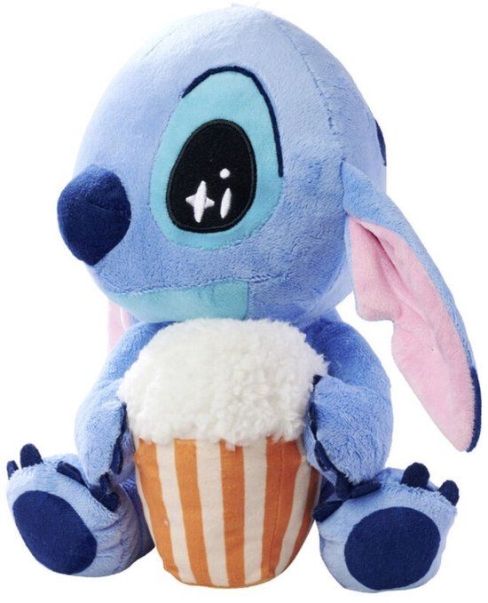 4KidsOnly SIMBA TOYS Lilo & Stitch pluche - popcorn - 25 cm
