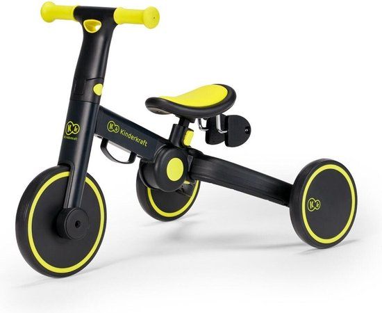 Kinderkraft 4Trike Driewieler Loopfiets - Zwart