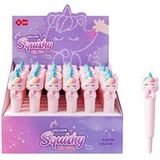 Lazy_stars Gelrollerpen met blauwe inkt Sans Lazy Stars Squishy Eenhoorn Punt 0,5 mm