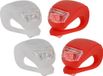 XQMax Fietsverlichting/lampjes - 4x stuks - LED - siliconen - voor en achter licht