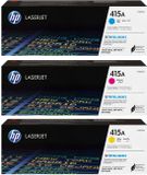 HP 415A - Originele LaserJet Tonercartridges - Cyaan/Magenta/Geel - 3 Pack