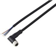 TRU COMPONENTS TC-13751844 Aansluitkabel M8 x 1 5-polig haaks 10 m Zwart