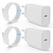 USB-C-oplader, Apple USB-C-oplader, 30 W, snellader met 2 m oplaadkabel, compatibel met iPhone 16/15/Pro/Max, iPad, Galaxy S24/S23/S22/S21