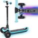CARIBOO LEDSTAR Tretroller Dreirad-Kinderroller (TURQUOISE)