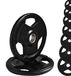 G5 HT SPORT Olympion Rubberen halterschijven van gietijzer, gatdiameter 50 mm, voor sportschool en thuisgym van 1,25 tot 25 kg, voor halters en lange halters (2 x 15 kg)