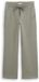 Tom Tailor Rechte scuba broek cloudy green melange