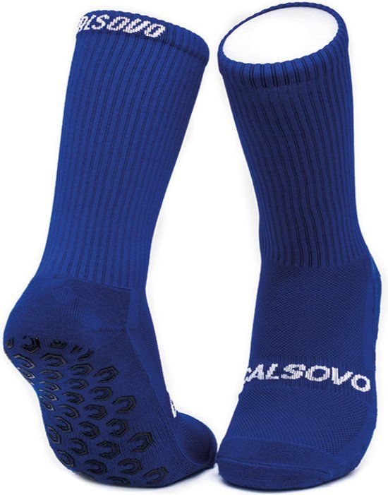 CALSOVO Gripsokken Donkerblauw (Junior) - Anti Blaren - Maat 35-40