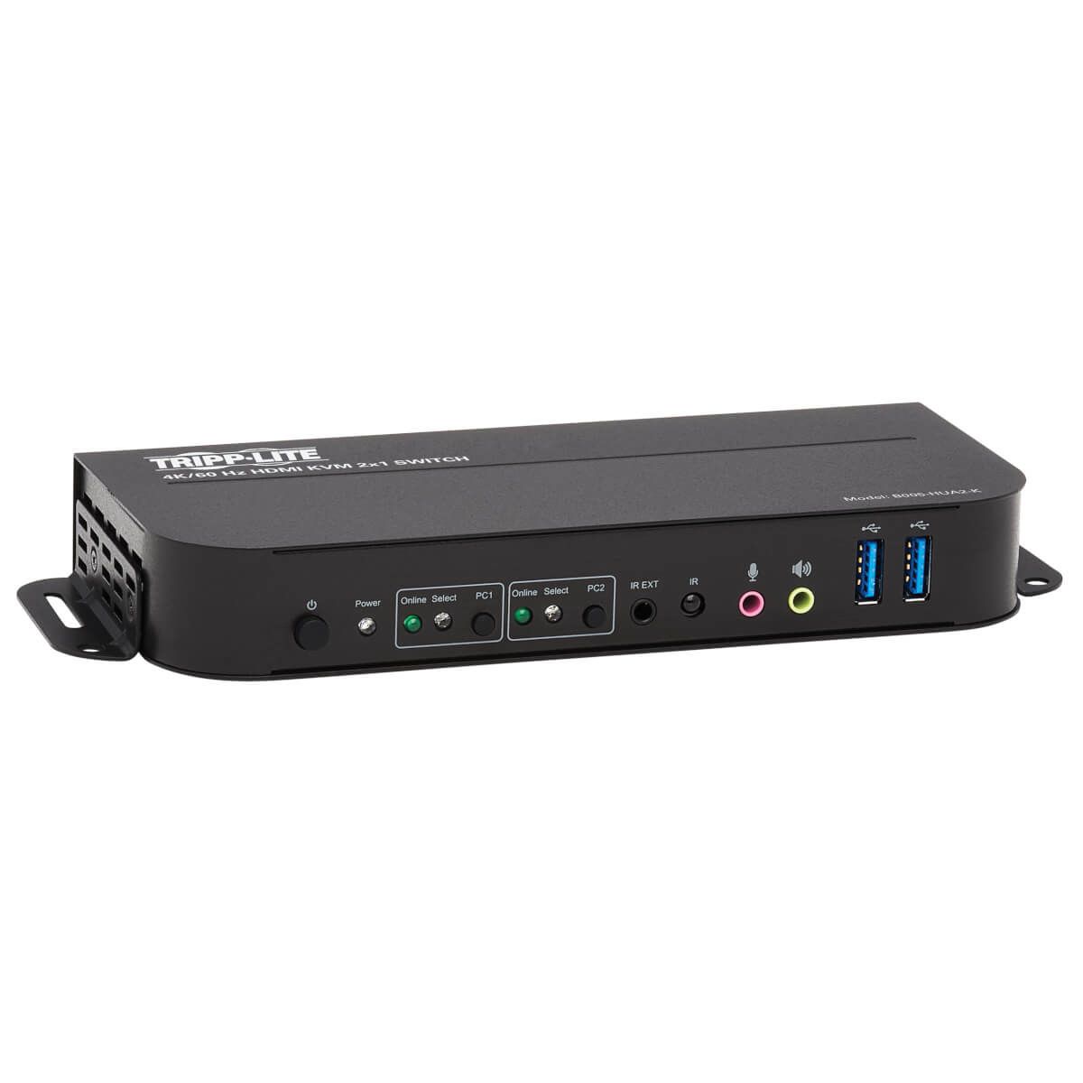 Tripp Lite B005-HUA2-K KVM Switch - HDMI, USB, 4K, 2-Port - Black