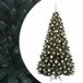 vidaXL - Kunstkerstboom - donkergroen - met - kerstballen - 180 - cm - 300 - LED's