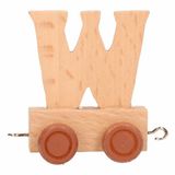 T & F creations Houten letter trein W
