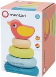MENTARI Stapelaar - Boom Met Vogel - 7X7X10Cm - Hout - 1 Jaar