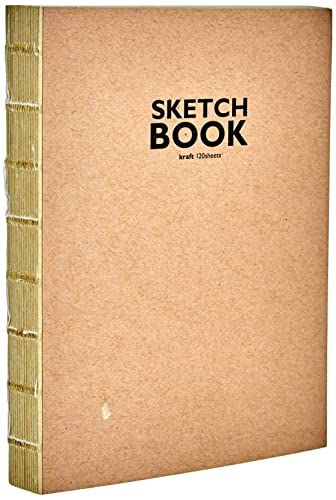 Sketchbook Honsell 32506 - Kraft Schetsboek A6 - 120 vellen - 100 g/m²