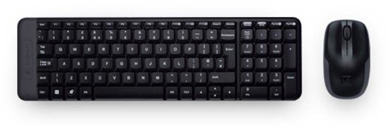 Logitech Wireless Combo MK220 AZERTY Zwart