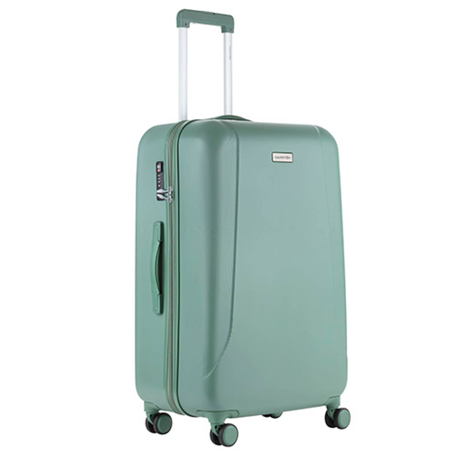 CarryOn Skyhopper Reiskoffer - 78cm TSA Trolley met OKOBAN - Dubbele wielen - Olijf