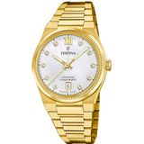 Festina Montre Suisse pour femme Anal. en Acier inoxydable 316l doré