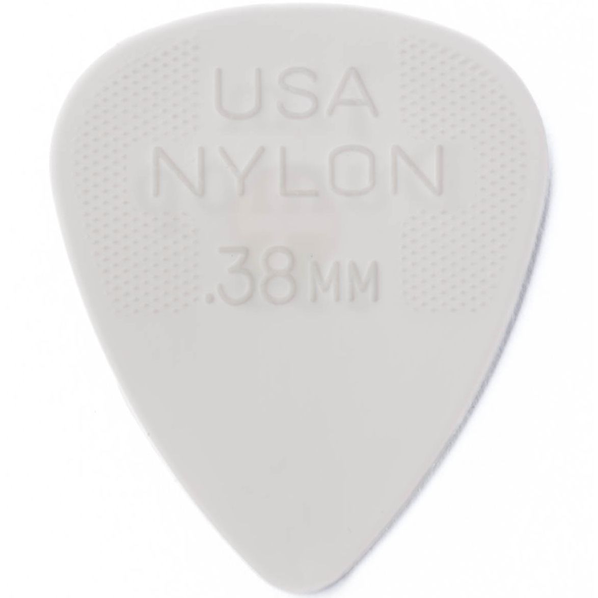 Dunlop Nylon Standard 0.38mm plectrum wit