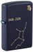 Zippo Stormaansteker, Zodiac Virgo, mat-marineblauw, lasergravure, navulbaar, herbruikbaar, windbestendig design, cadeaudoos, gemaakt in de VS