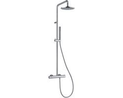 Plieger Napoli Douchesysteem Thermostatisch - Hoofddouche Ø20cm - Handdouche - Chroom